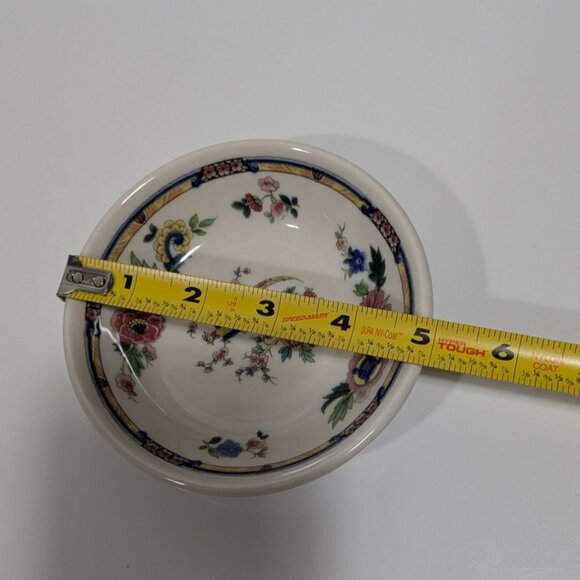 Syracuse China Dewitt Clinton Pilgrim Fruit Dessert Bowl 5" Bird Floral USA - Picture 2 of 8